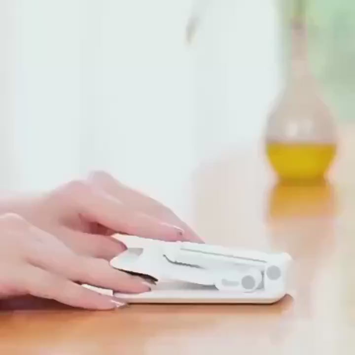 Foldable Phone Stand Black White ABS Plastic