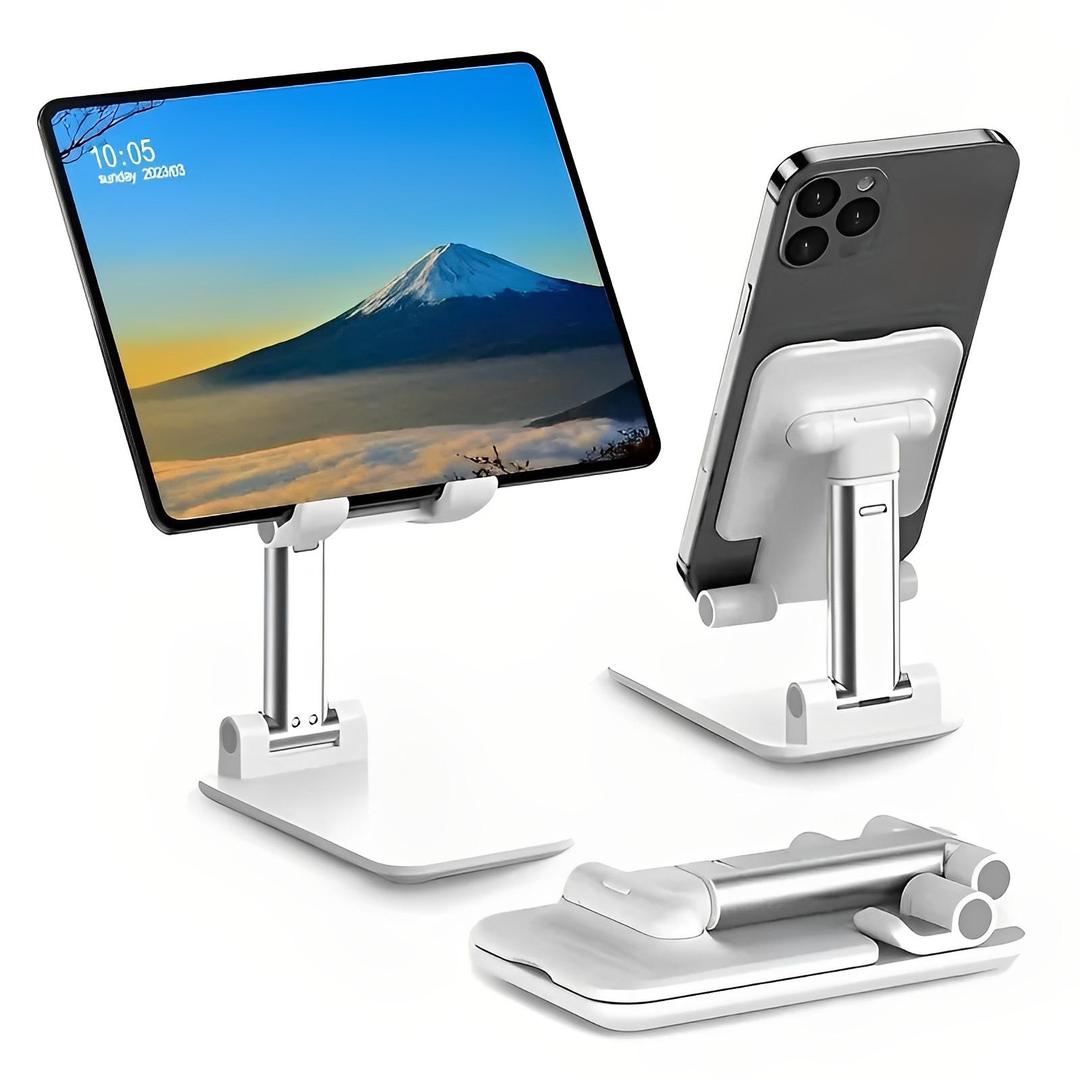 Foldable Phone Stand Black White ABS Plastic